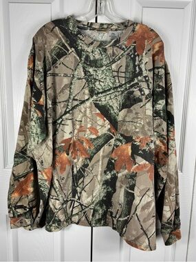 Outfitters Ridge Men's Fusion 3D Camo Long Sleeve Top 100% Cotton 3X 54/56